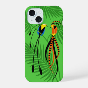 Bright Colourful Birds of Paradise iPhone 15 Case