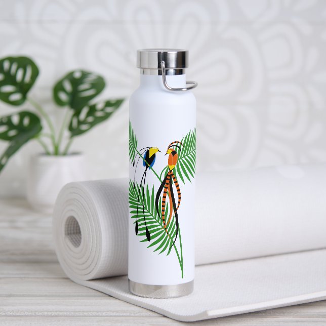 Bright Colourful Birds of Paradise Water Bottle (Yoga)