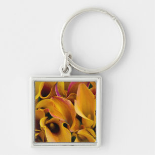 Bright colourful calla lilies at the key ring