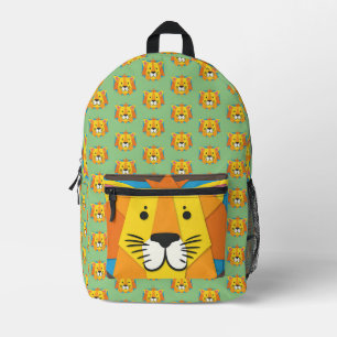 Bright Colourful Cheerful Lion Printed Backpack