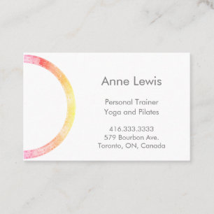 Bright Colourful Circle Mandala Business Card