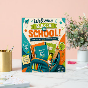 Bright, colourful, classroom wall art acrylic sign