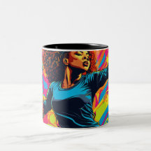 Bright colourful Confident Girl Image Mug