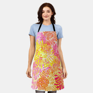 Bright Colourful Floral Apron