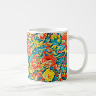 Bright Colourful Floral Blossoming Garden Fine Art Coffee Mug