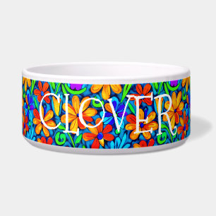 Bright Colourful Folk Art Flowers 