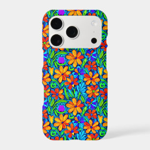 Bright Colourful Folk Art Flowers