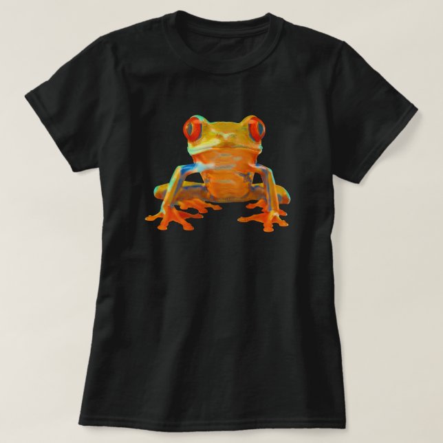 Bright Colourful Frog T-Shirt (Design Front)