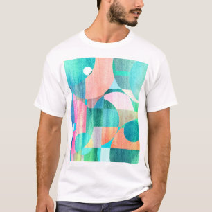 Bright, Colourful Geometric Abstract T-Shirt
