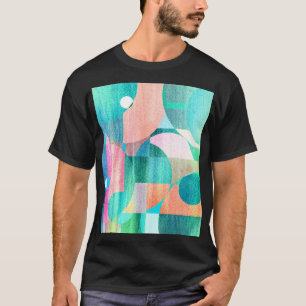 Bright, Colourful Geometric Abstract T-Shirt