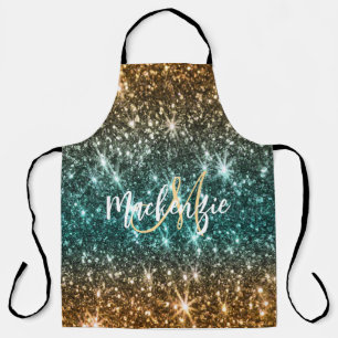 Bright Colourful Glitter Apron