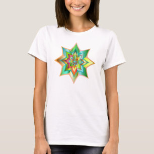 Bright Colourful Green Floral T-Shirt