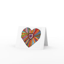 bright colourful heart #3 painting