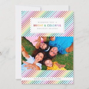 Bright & Colourful Holiday Photo Cards
