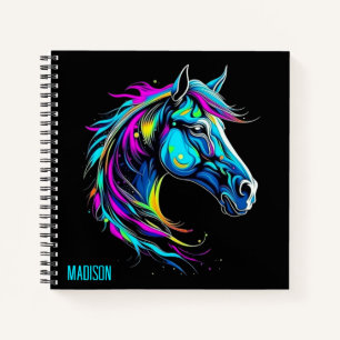 Bright Colourful Horse Notebook