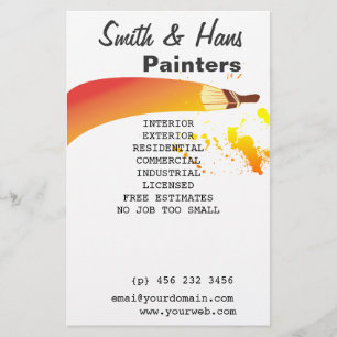 Bright Colourful House Painter Artist Flyer