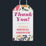 Bright Colourful Mismatch Floral Bridal Shower Gift Tags<br><div class="desc">Bright Colourful Mismatch Floral Bridal Shower Gift Tags</div>