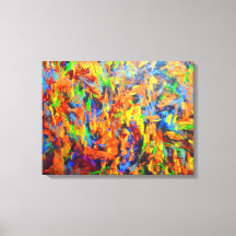 Bright Colourful Multicolor Abstract Art Painting