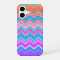 Bright Colourful Multicolored Wavy Zigzag Pattern