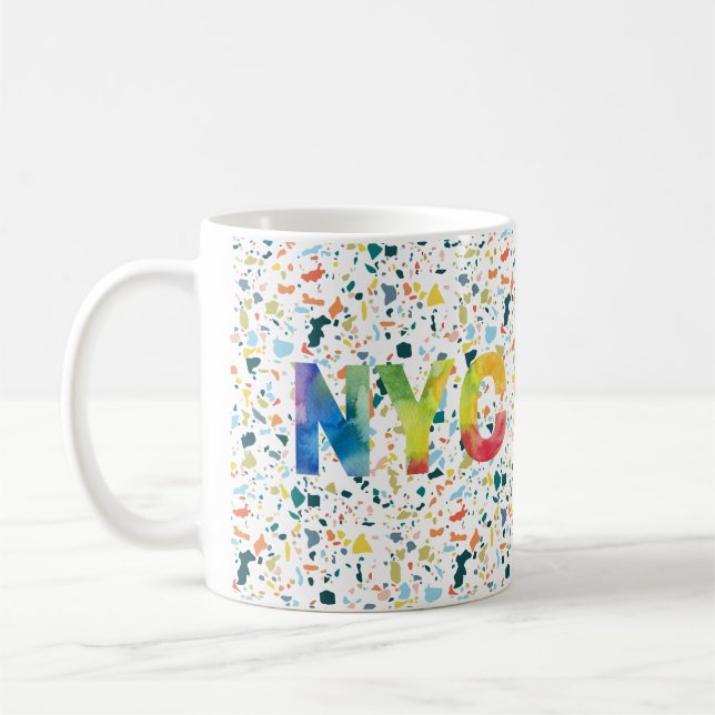 Bright & Colourful New York City Coffee Mug (Left)