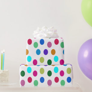 Bright Colourful Ovals Party Gift Wrapping Paper