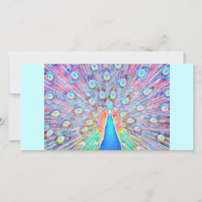 Bright Colourful *Peacock* Spirit Design (Front)