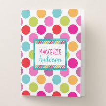 Bright Colourful Polka Dot