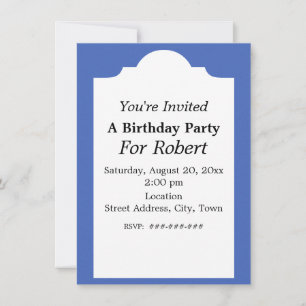 Bright Colourful Pop Art Style Birthday Sailboats Invitation