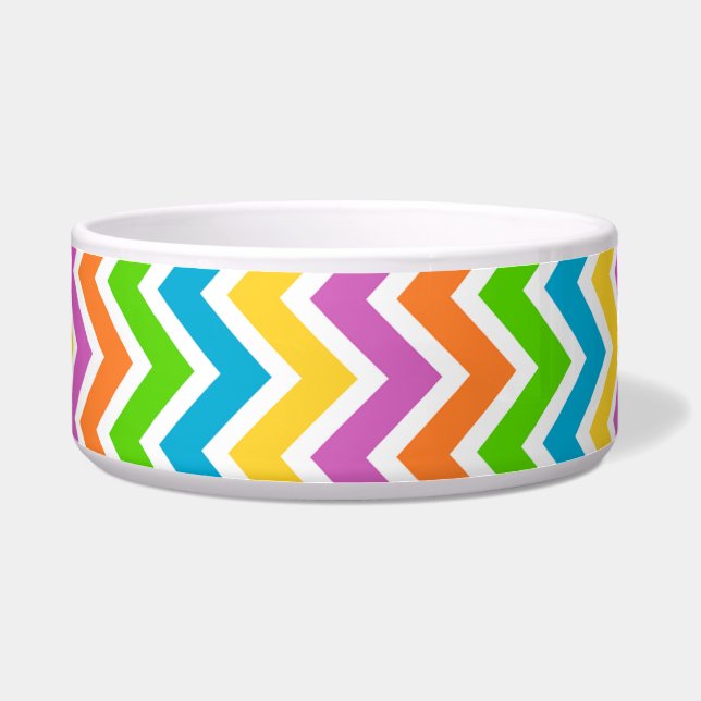 Bright Colourful Rainbow Chevron Pattern (Front)