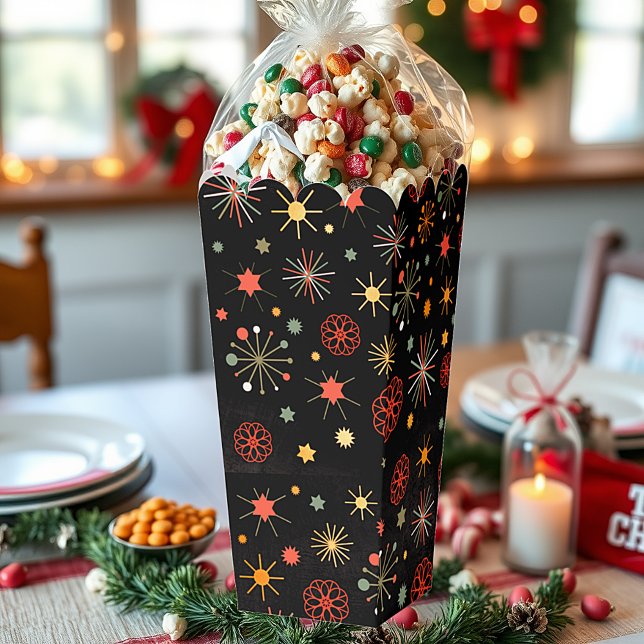 Bright colourful snowflakes favour box (Creator Uploaded)
