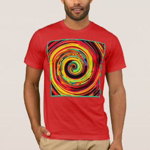 Bright Colourful Spiral Pattern T-Shirt