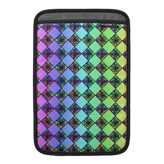 Bright Colourful Stained Glass Style Pattern. Sleeve For MacBook Air
