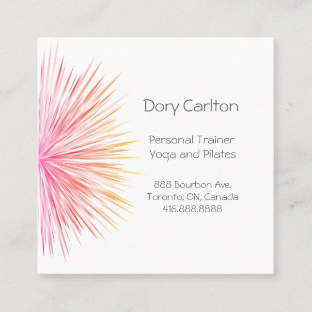 Bright Colourful Starlight Business Card (Front)