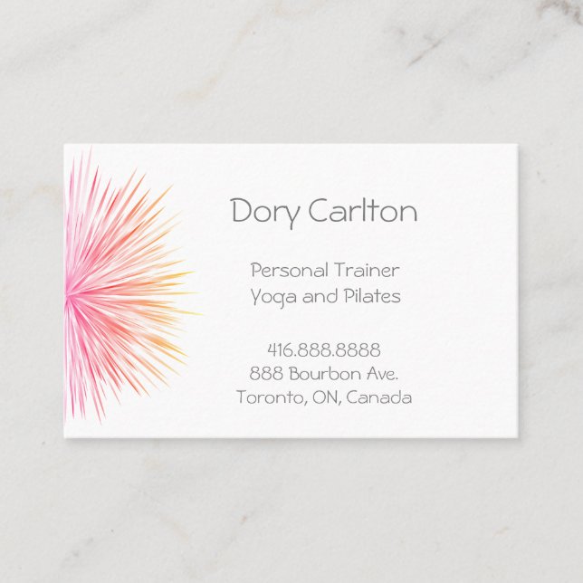 Bright Colourful Starlight Business Card (Front)