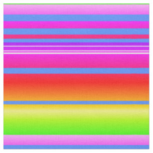 Bright colourful striped fabric