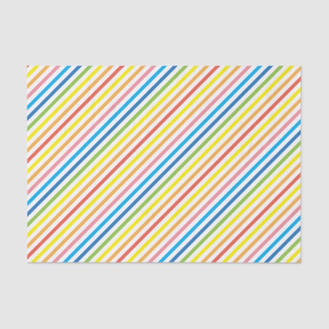 Bright Colourful Striped Tissue Paper (Front)