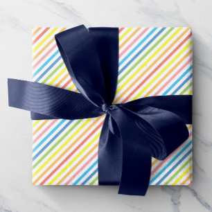 Bright Colourful Striped Wrapping Paper