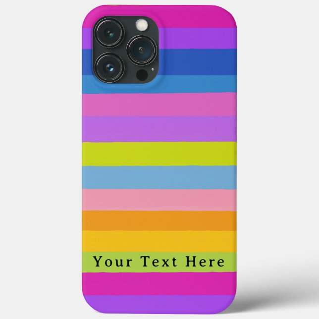 Bright Colourful Stripes Design Case-Mate iPhone Case (Back)