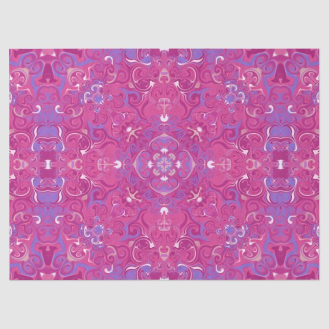 Bright Colourful Swirls Tissue Paper (Front)