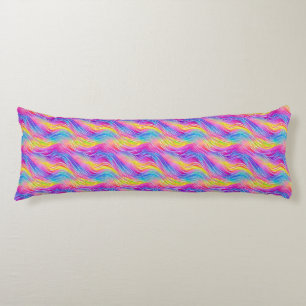 Bright Colourful Swirly Pattern Body Cushion