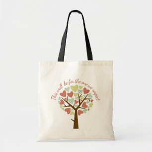 Bright colourful Teacher heart tree thank you Tote Bag