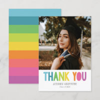 Bright Colourful Thank You Photo