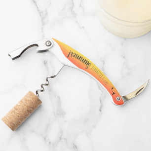 Bright Colourful Tropical Fiesta Summer Party Corkscrew