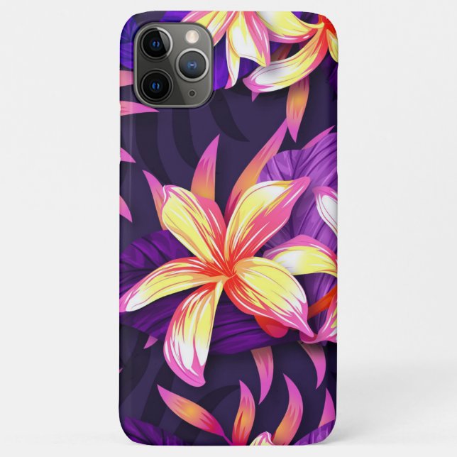 Bright Colourful Tropical Flowers Case-Mate iPhone Case (Back)