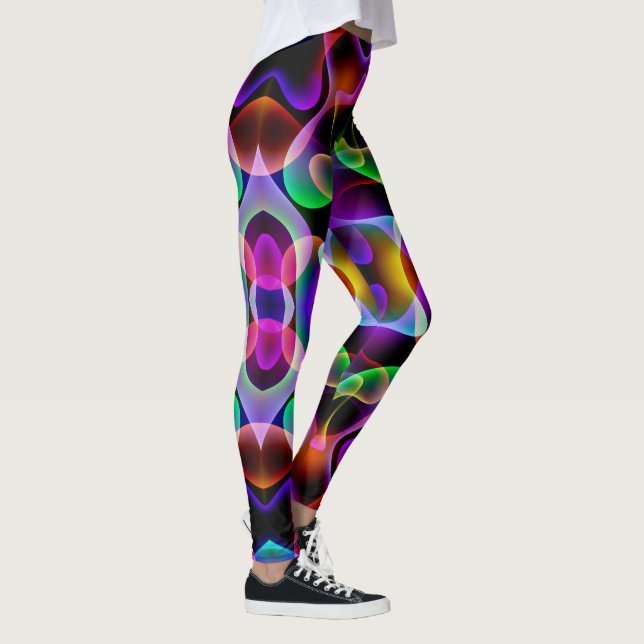 Bright Colourful Women's Leggings Running Pants (Right)