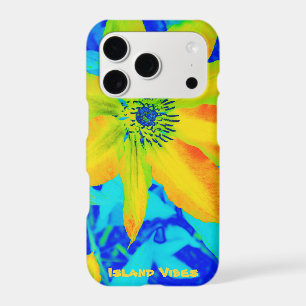 Bright Colourful Yellow Orange Flower Personalised