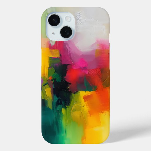 Bright Colours Abstract Art Case-Mate iPhone Case (Back)