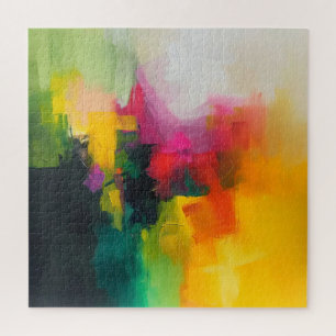 Bright Colours Abstract Art Jigsaw Puzzle