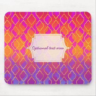 Bright Colours Arabian Moroccan Glam Indian Theme Mouse Mat