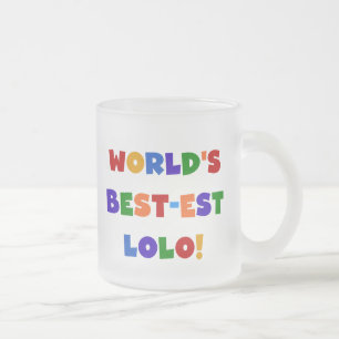 Bright Colours Best-est Lolo T-shirts and Gifts Frosted Glass Coffee Mug
